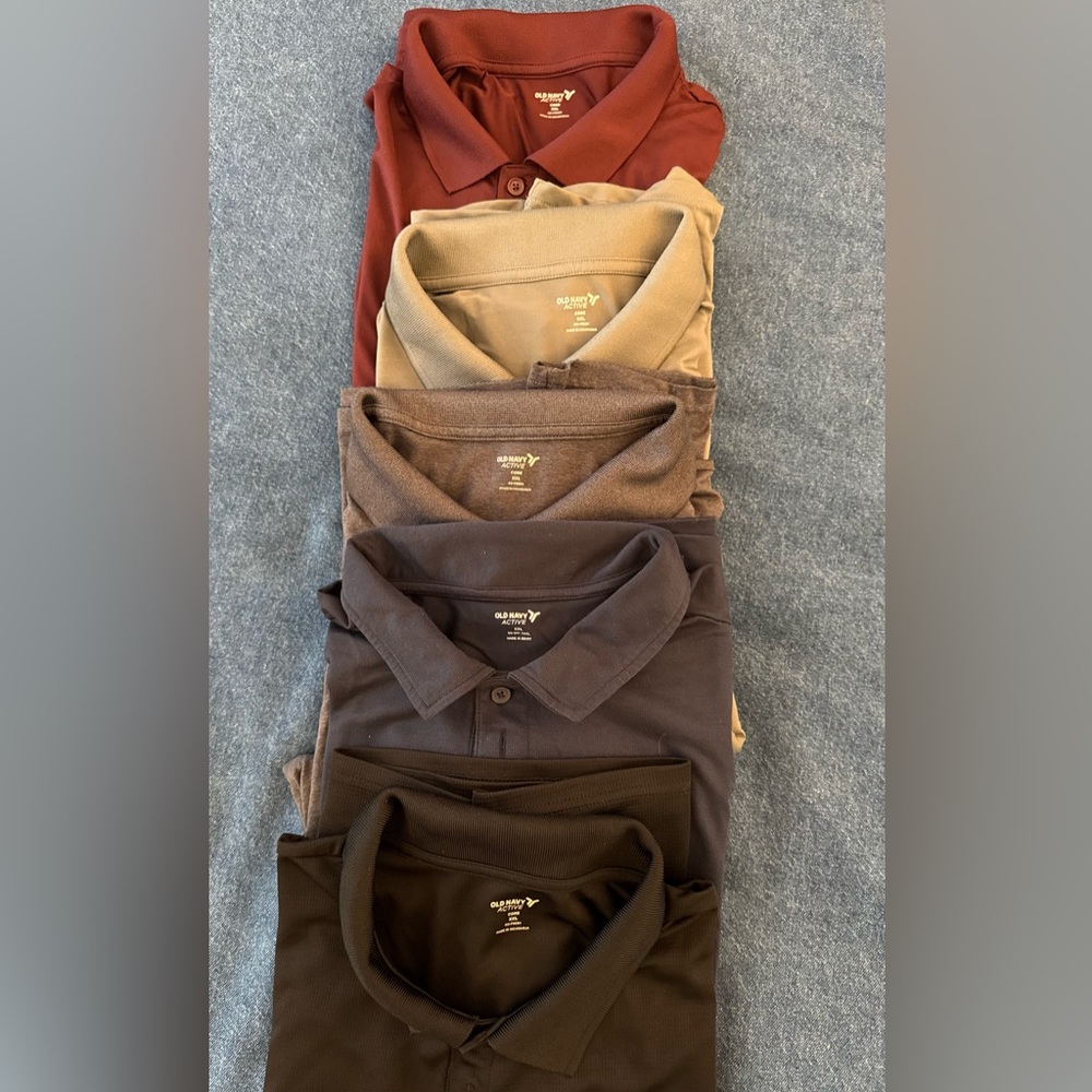 6 XXL Men’s Polo shirts